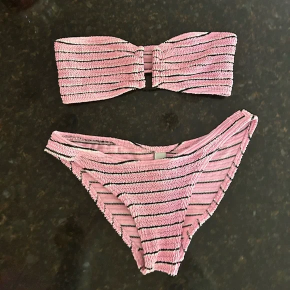 Bond Eye pink pastel stripe SET - Picture 2 of 9